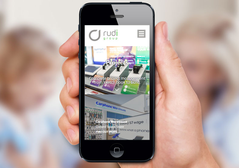 Rudi Group website design for business