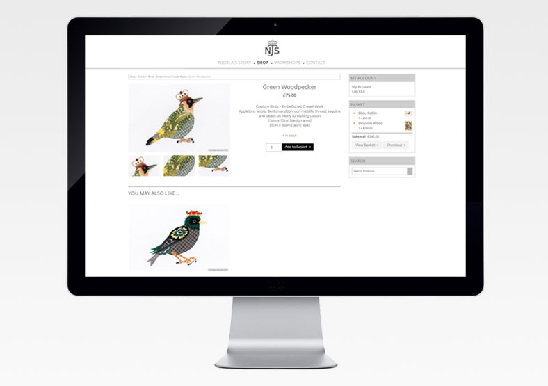 Nicola Jarvis Studio website design Leamington