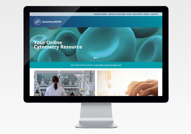 CytometryNOW website development