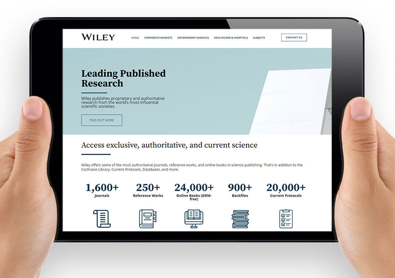 Wiley Research and Development website
